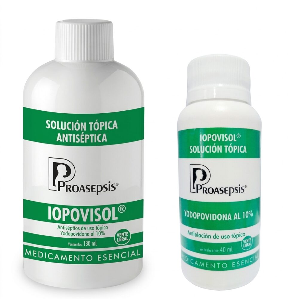 YODOPOVIDONA SOLUCION 120 ML Y 60 ML 10% IOPOVISOL (PROASEPSIS)