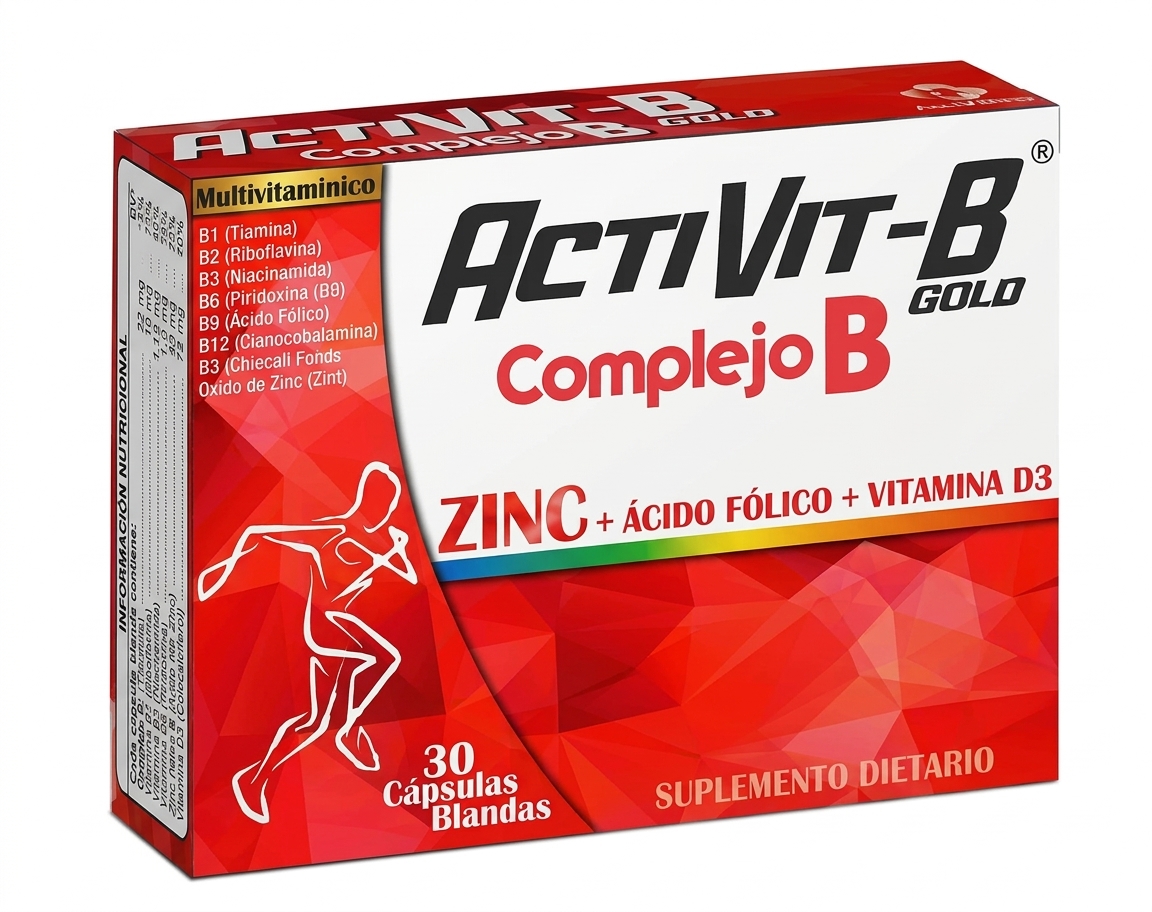 COMPLEJO B+ZINC+VITAMINA D + ACIDO FOLICO CAP CJX30 ACTIVIT-B (VITAFAR)