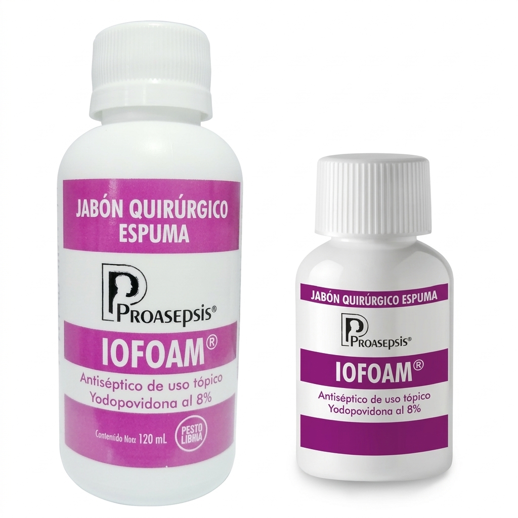 YODOPOVIDONA ESPUMA/ JABON F X 120ML Y 60ML 8% IOFOAM(PROASEPSIS)